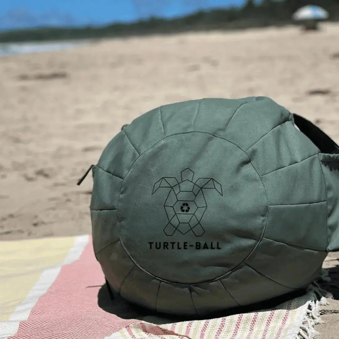 Turtle Ball Portable Beach Chair Bean Bag Carry Bag Tote Beach Pillow Recliner Lounger