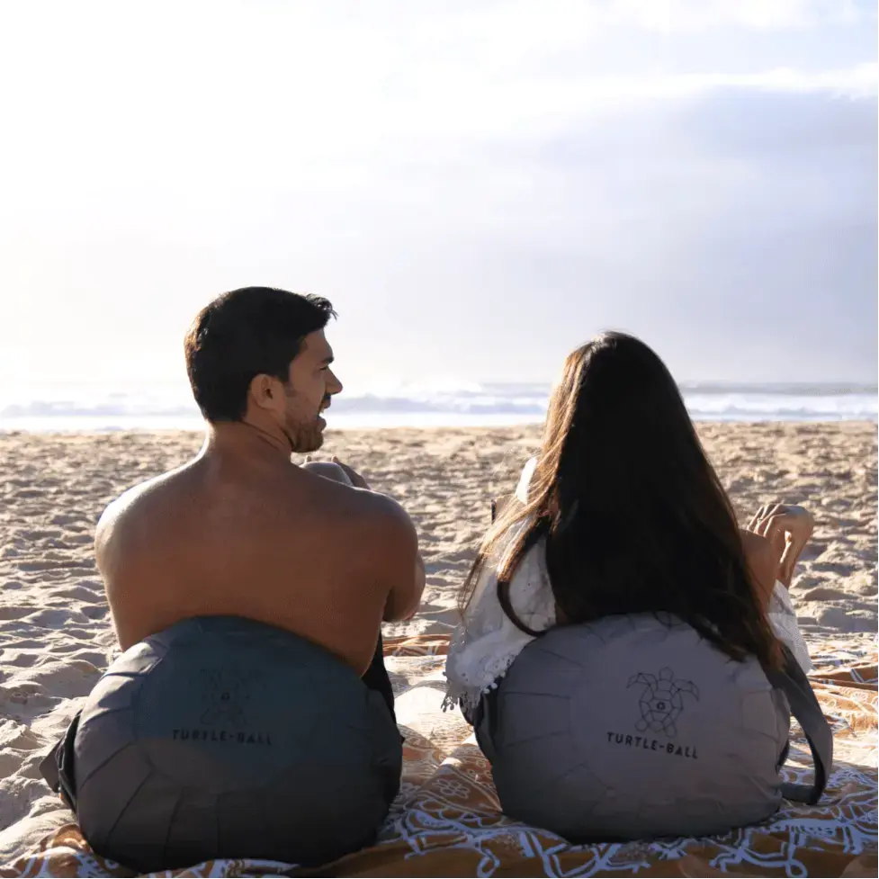 Turtle Ball Portable Beach Chair Bean Bag Carry Bag Tote Beach Pillow Recliner Lounger