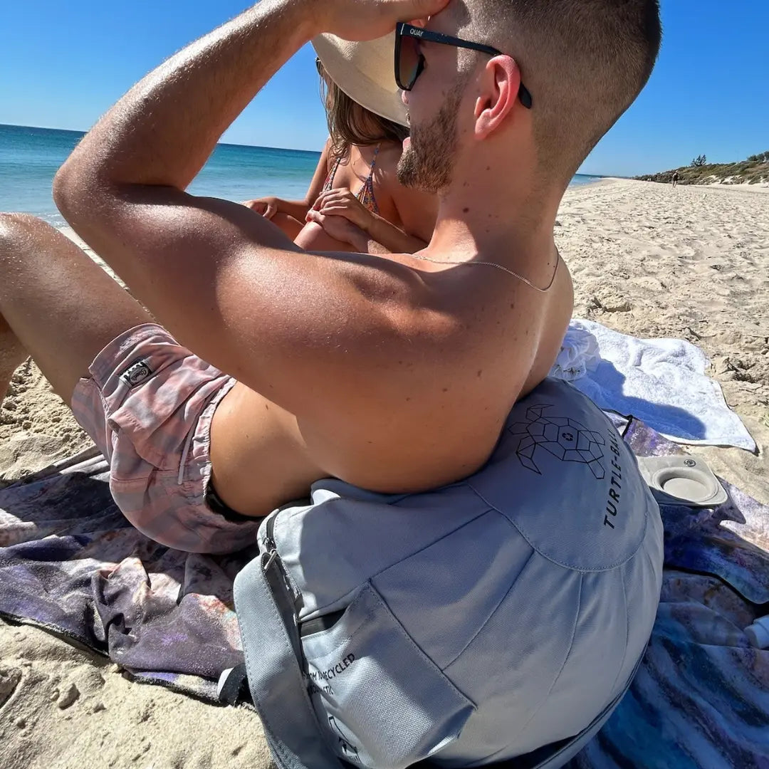 Turtle Ball Portable Beach Chair Bean Bag Carry Bag Tote Beach Pillow Recliner Lounger