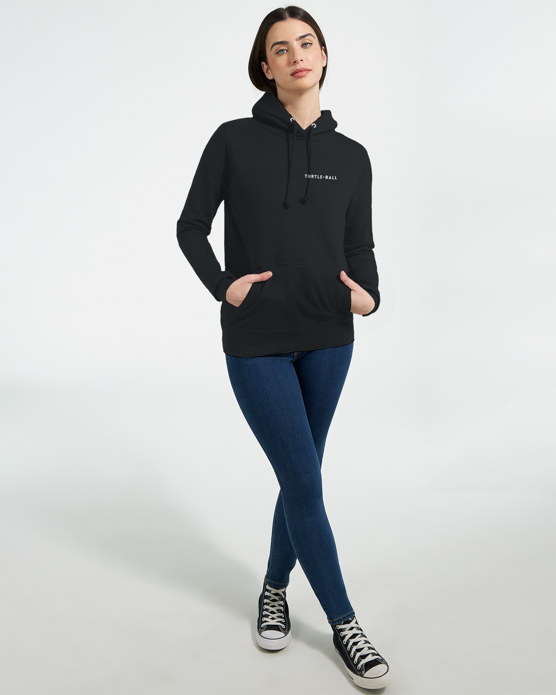 Turtle Ball Unisex Hoodie Black