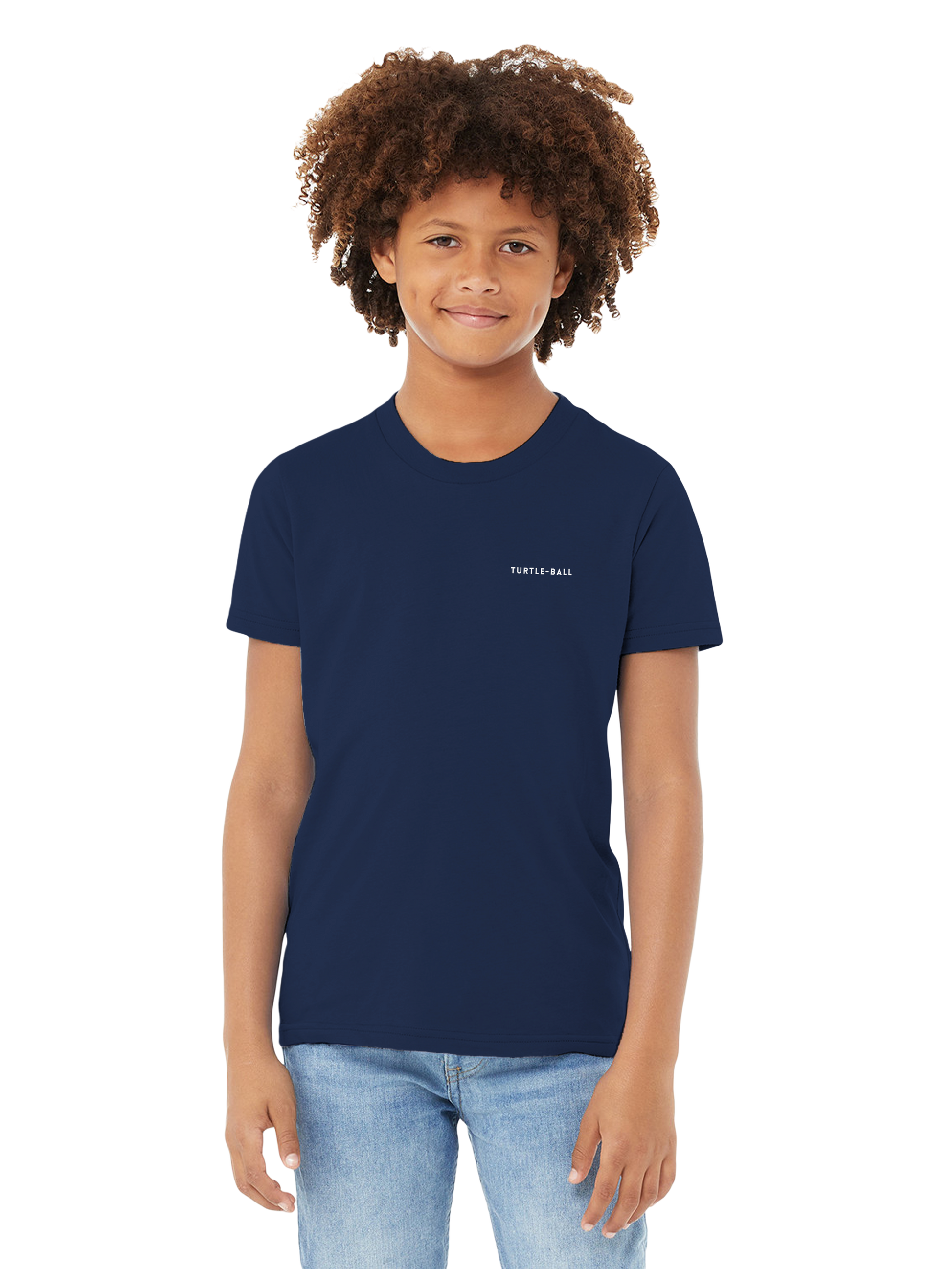 Turtle Ball Unisex Kids T Shirt Navy