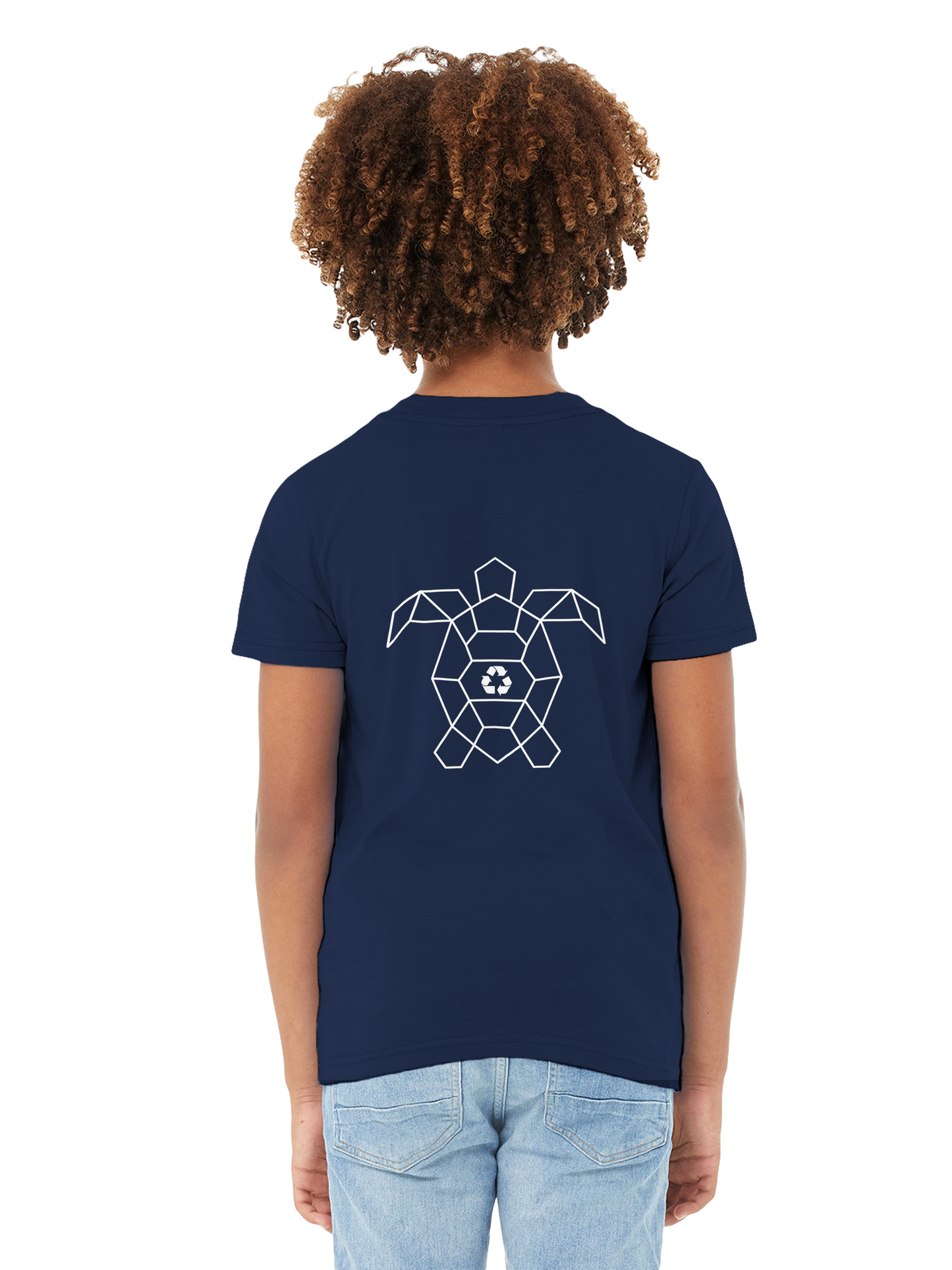 Turtle Ball Unisex Kids T Shirt Navy