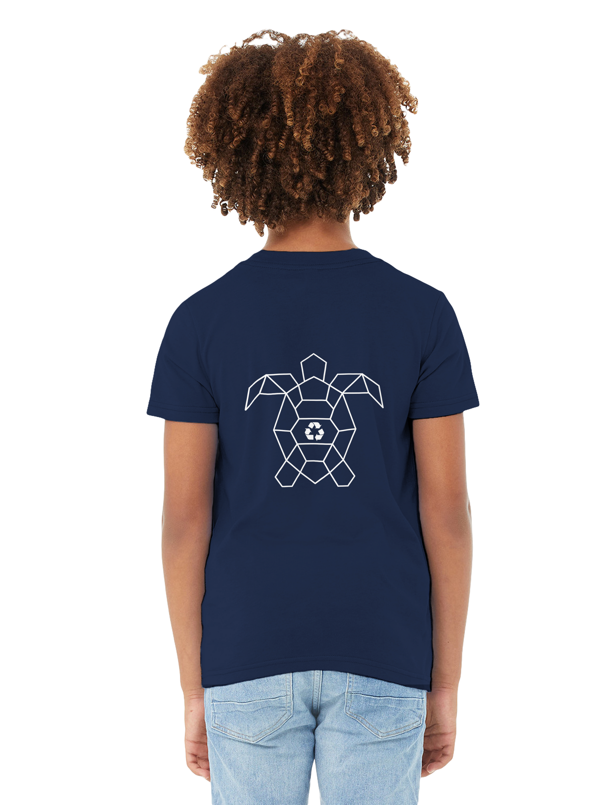 Turtle Ball Unisex Kids T Shirt Navy