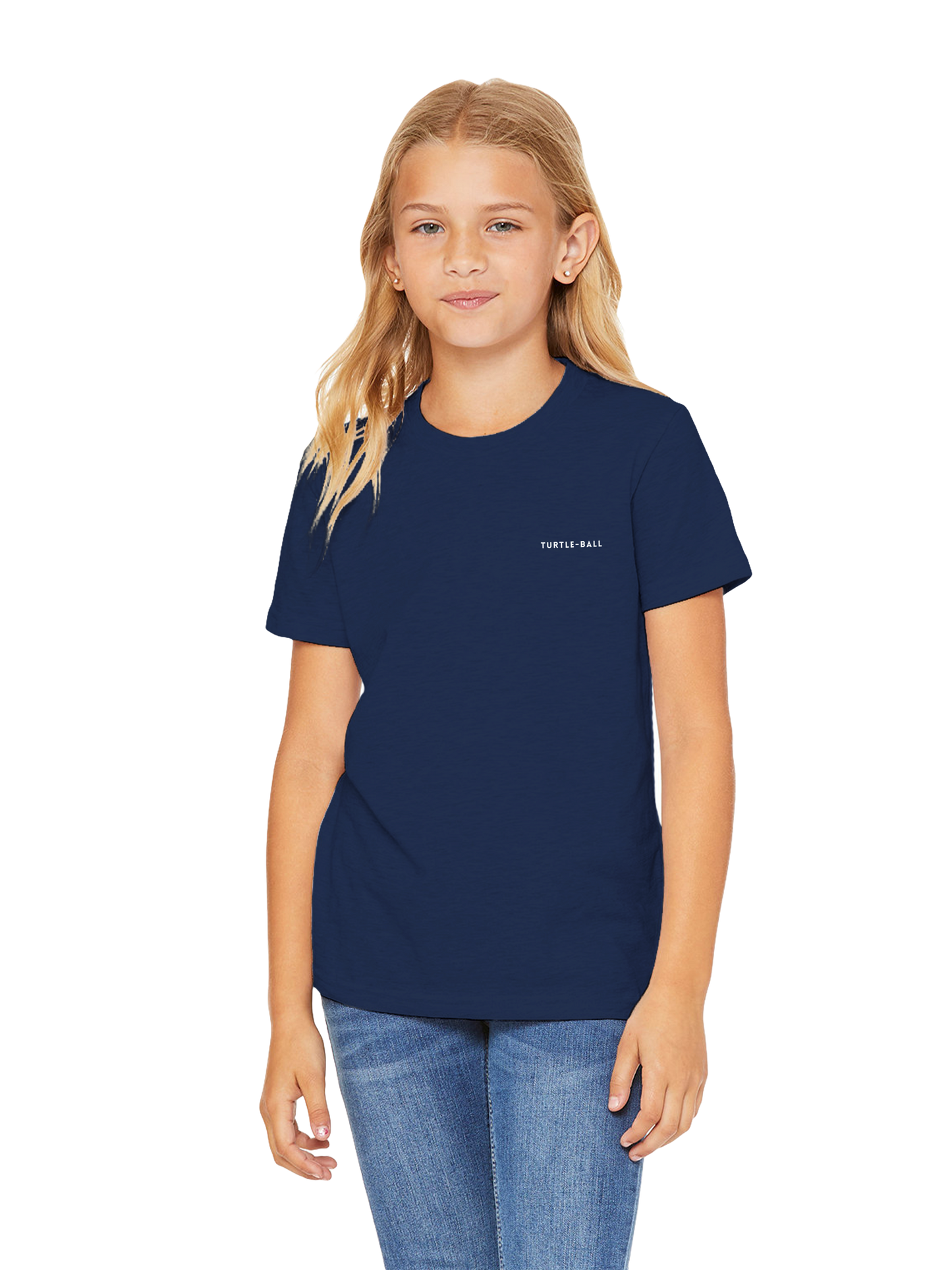 Turtle Ball Unisex Kids T Shirt Navy