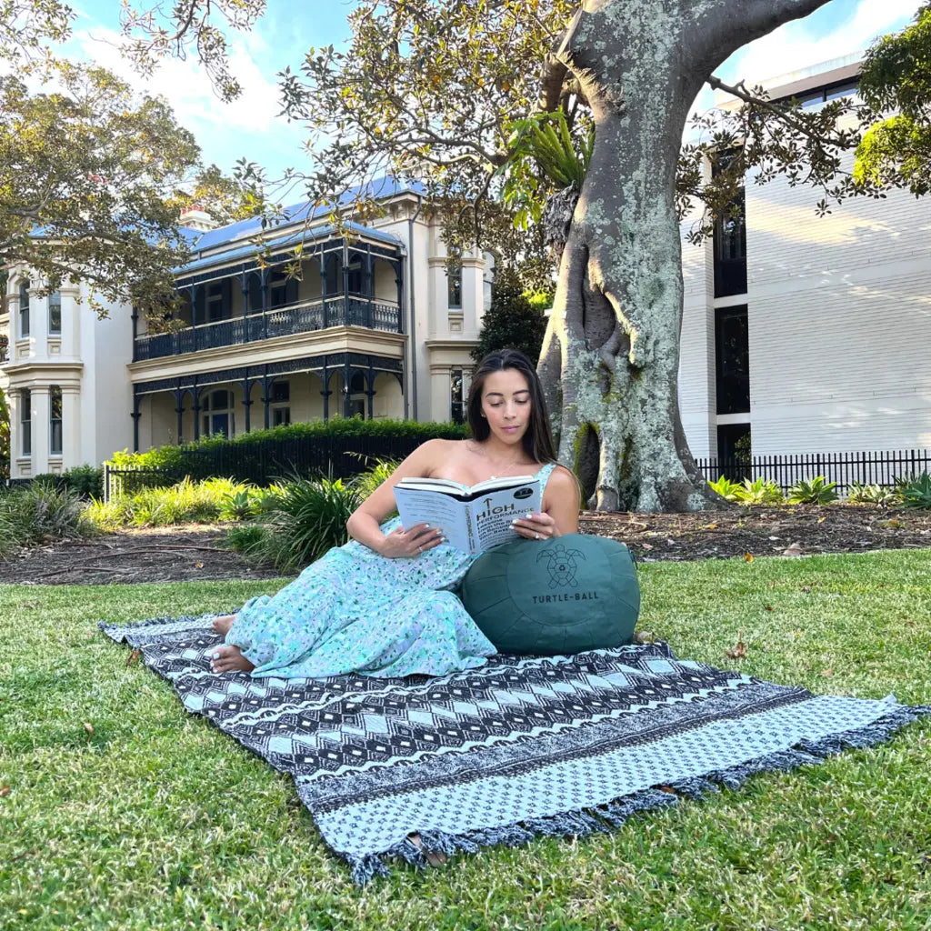 Turtle Ball Portable Beach Chair Bean Bag Carry Bag Tote Beach Pillow Recliner Lounger