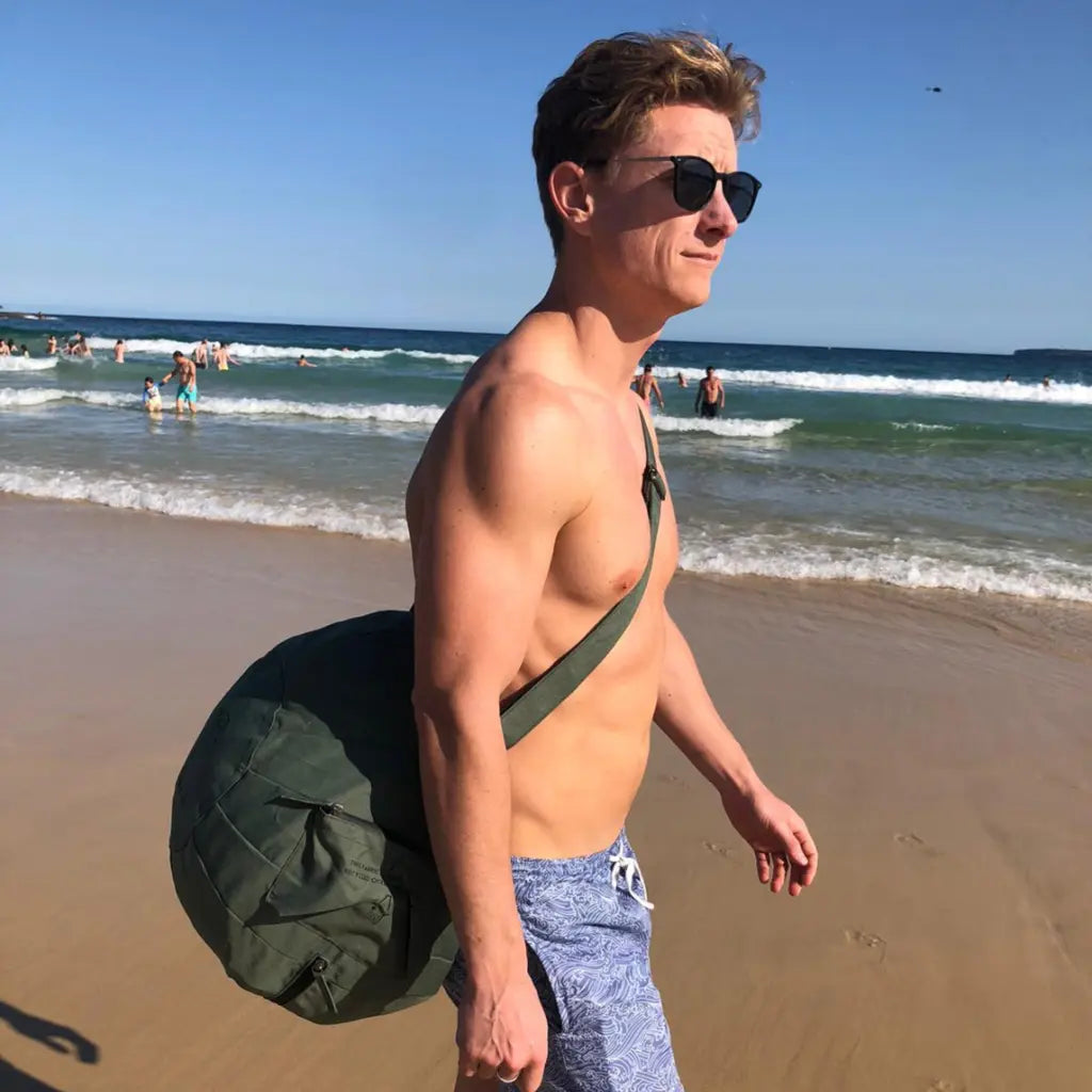 Turtle Ball Portable Beach Chair Bean Bag Carry Bag Tote Beach Pillow Recliner Lounger