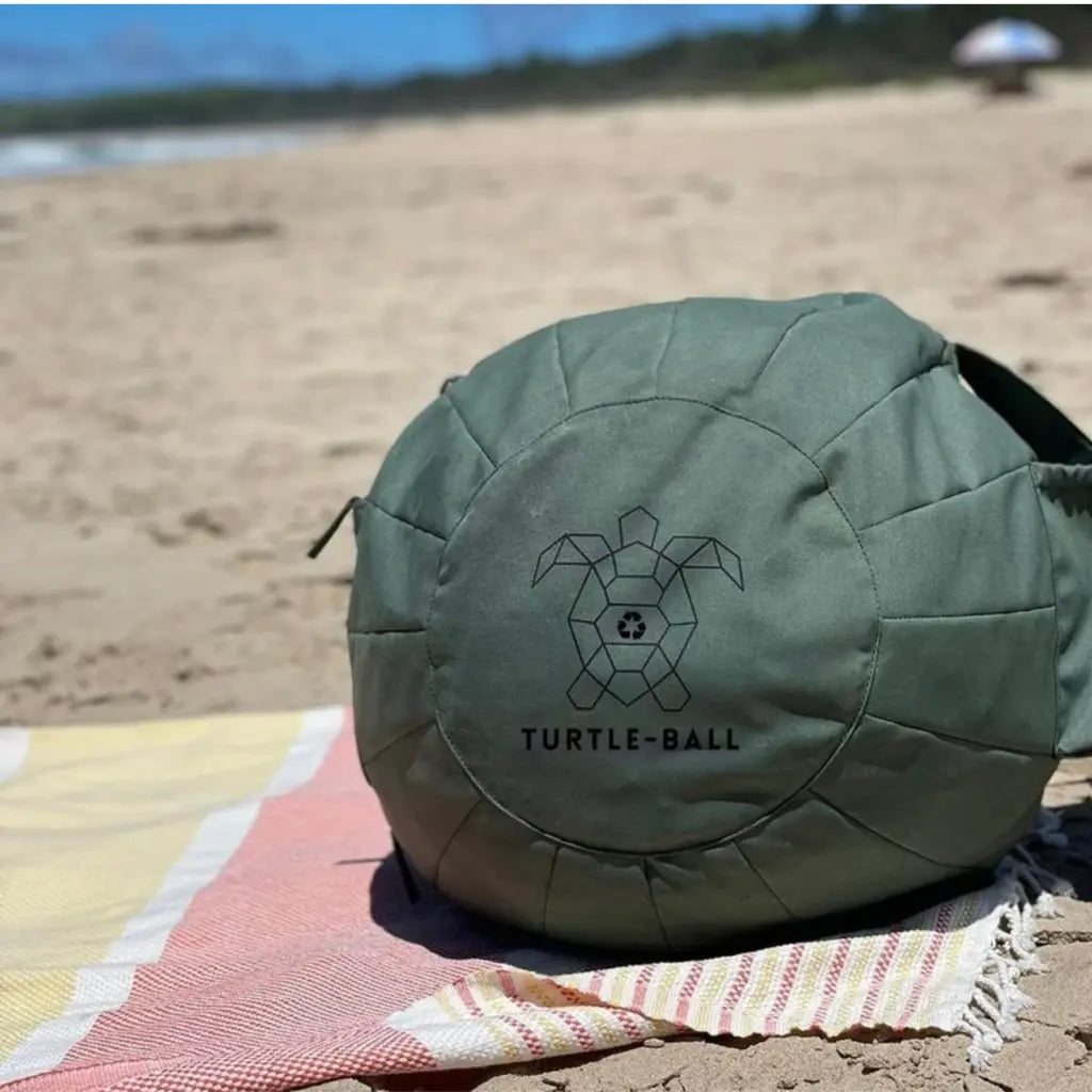 Turtle Ball Portable Beach Chair Bean Bag Carry Bag Tote Beach Pillow Recliner Lounger