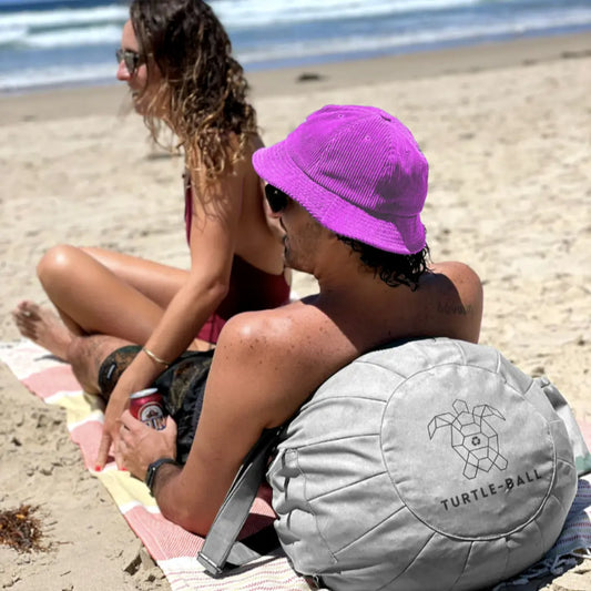 Turtle Ball Portable Beach Chair Bean Bag Carry Bag Tote Beach Pillow Recliner
