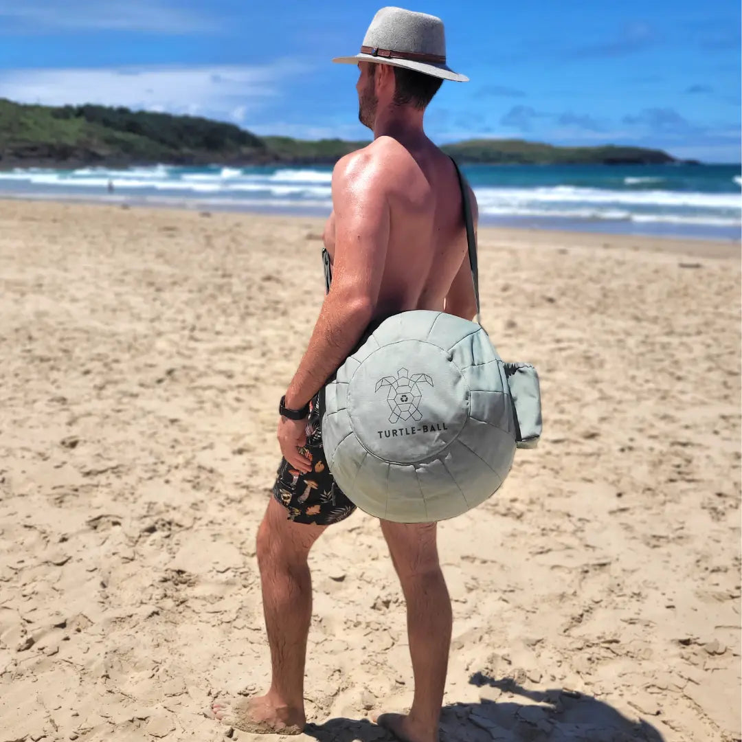 Turtle Ball Portable Beach Chair Bean Bag Carry Bag Tote Beach Pillow Recliner Lounger