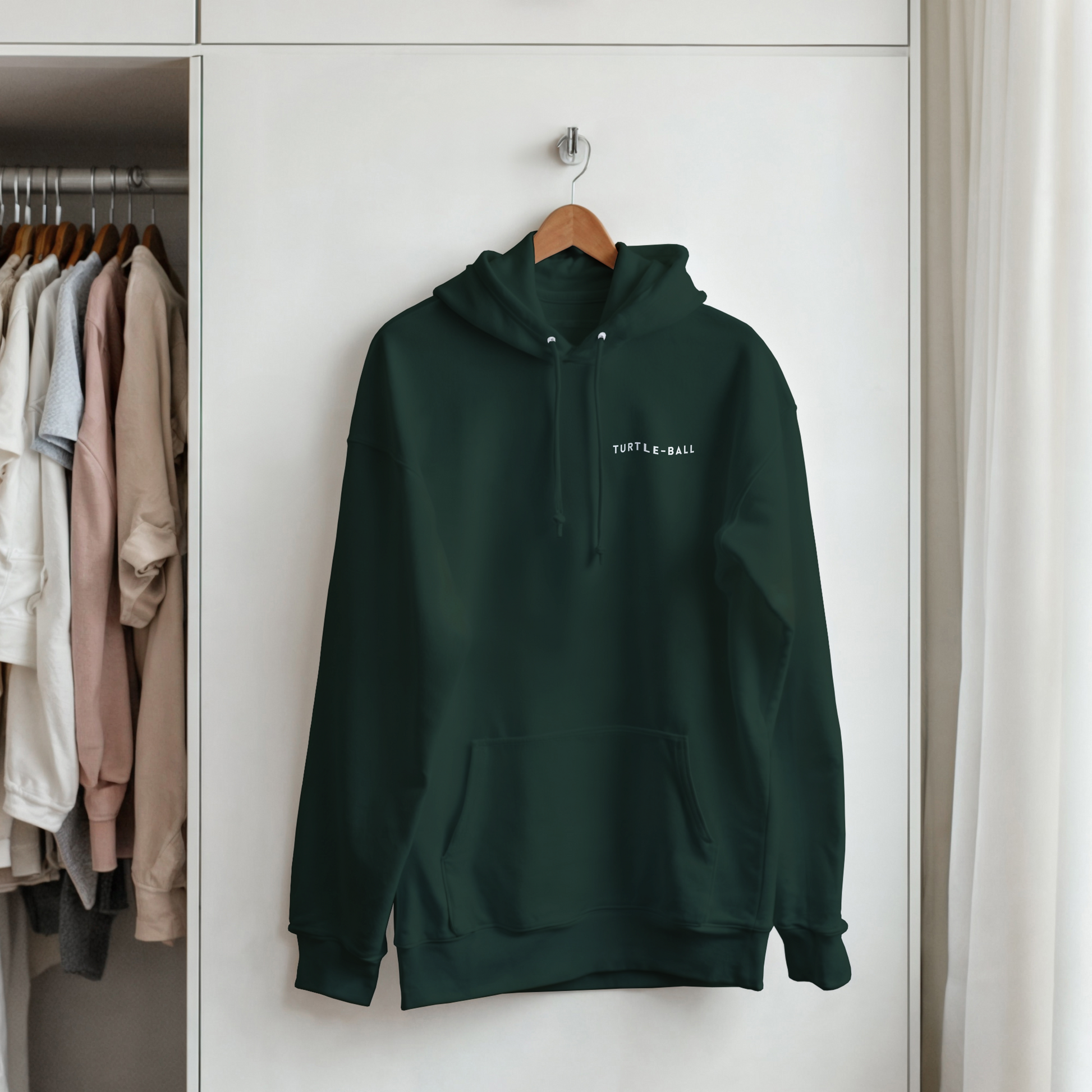 Turtle Ball Unisex Hoodie Green
